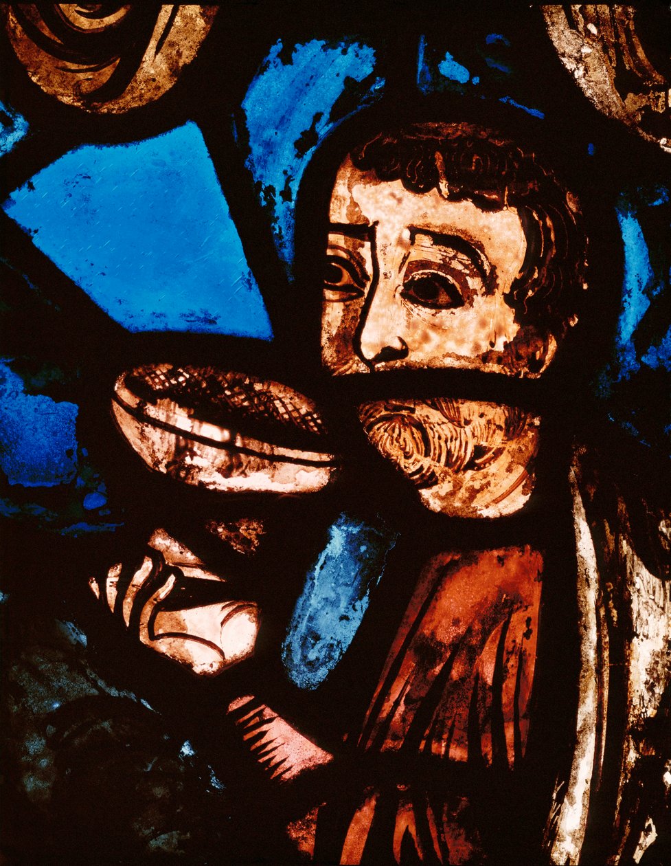 Viinin löytäminen (lasimaalaukset) tekijältä Unknown Artist