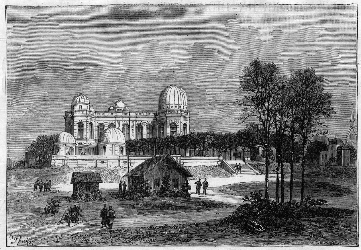 Pariisin observatorion laajennus vuonna 1883 tekijältä Unknown artist