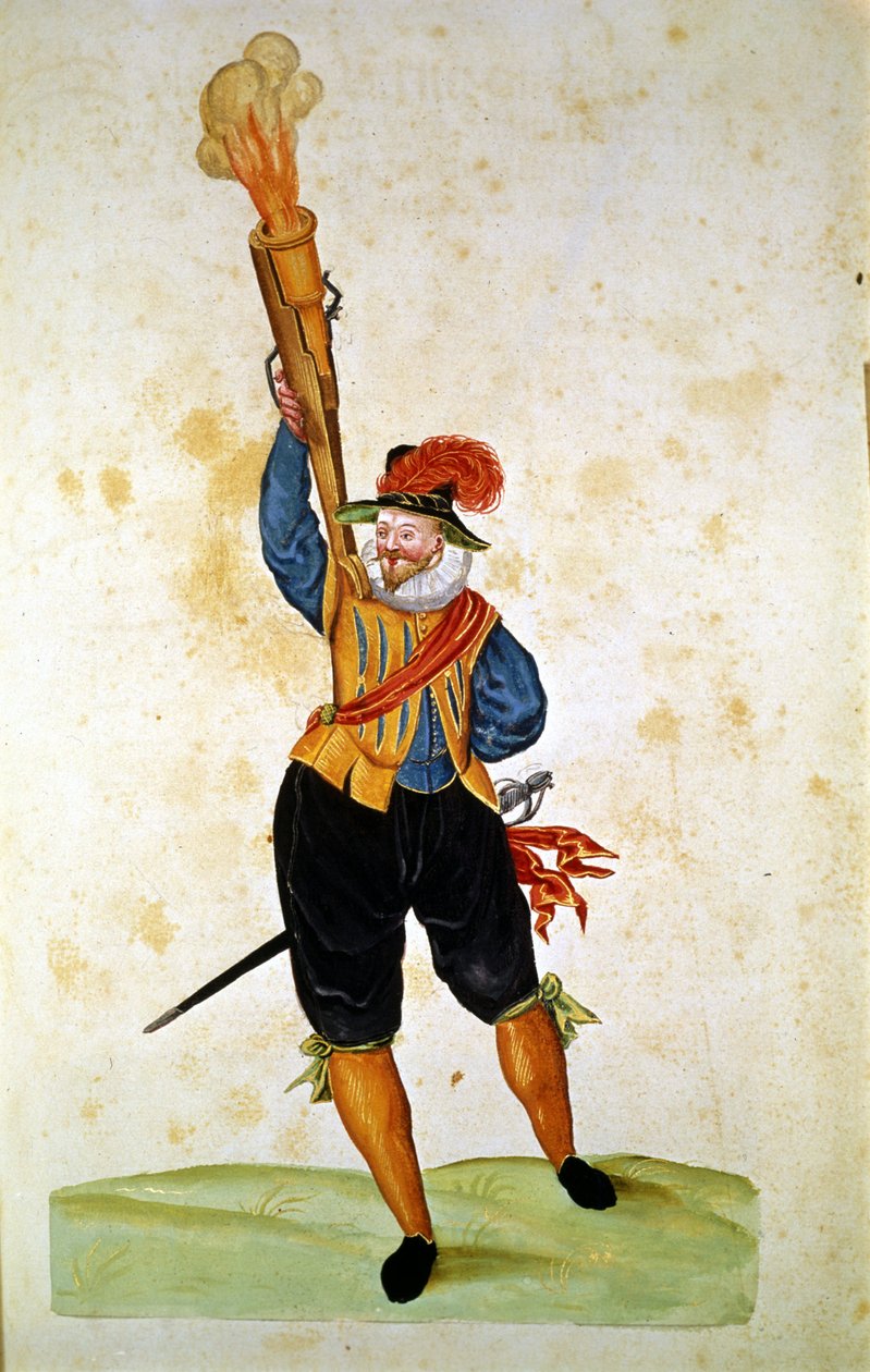 Ensimmäiset tuliaseet: "Pirotekniikan, aseiden ja linnoitusten käsikirjasta" tekijältä Unknown artist