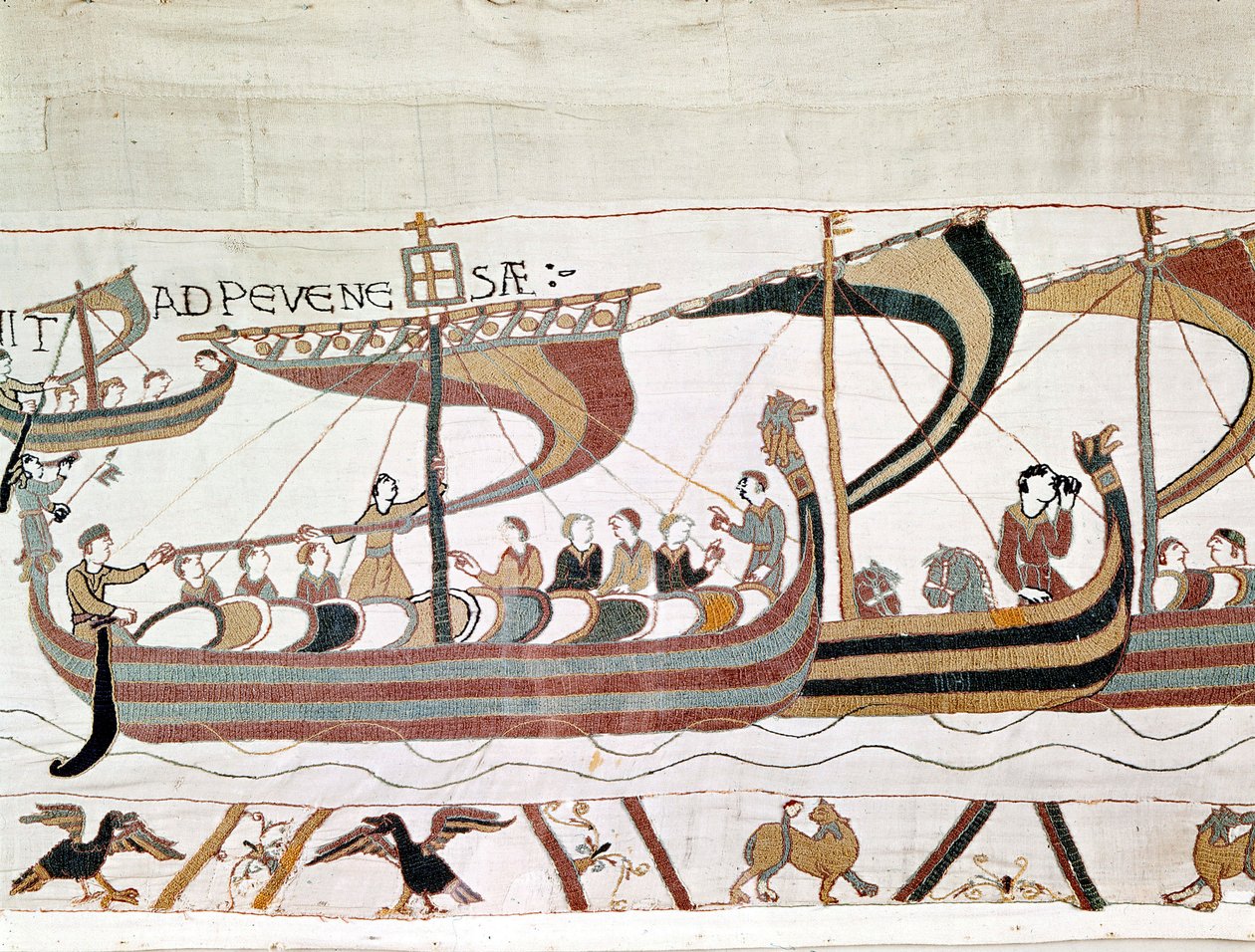 William I Valloittajan (1027 - 1087) laivasto matkalla Englantiin - Bayeux