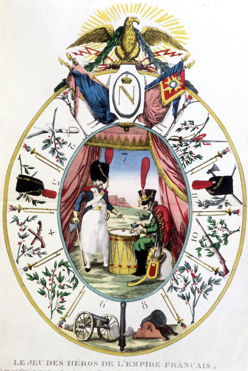 Ranskan imperiumin sankarien peli, deb. 1800-luvulla tekijältä Unknown artist