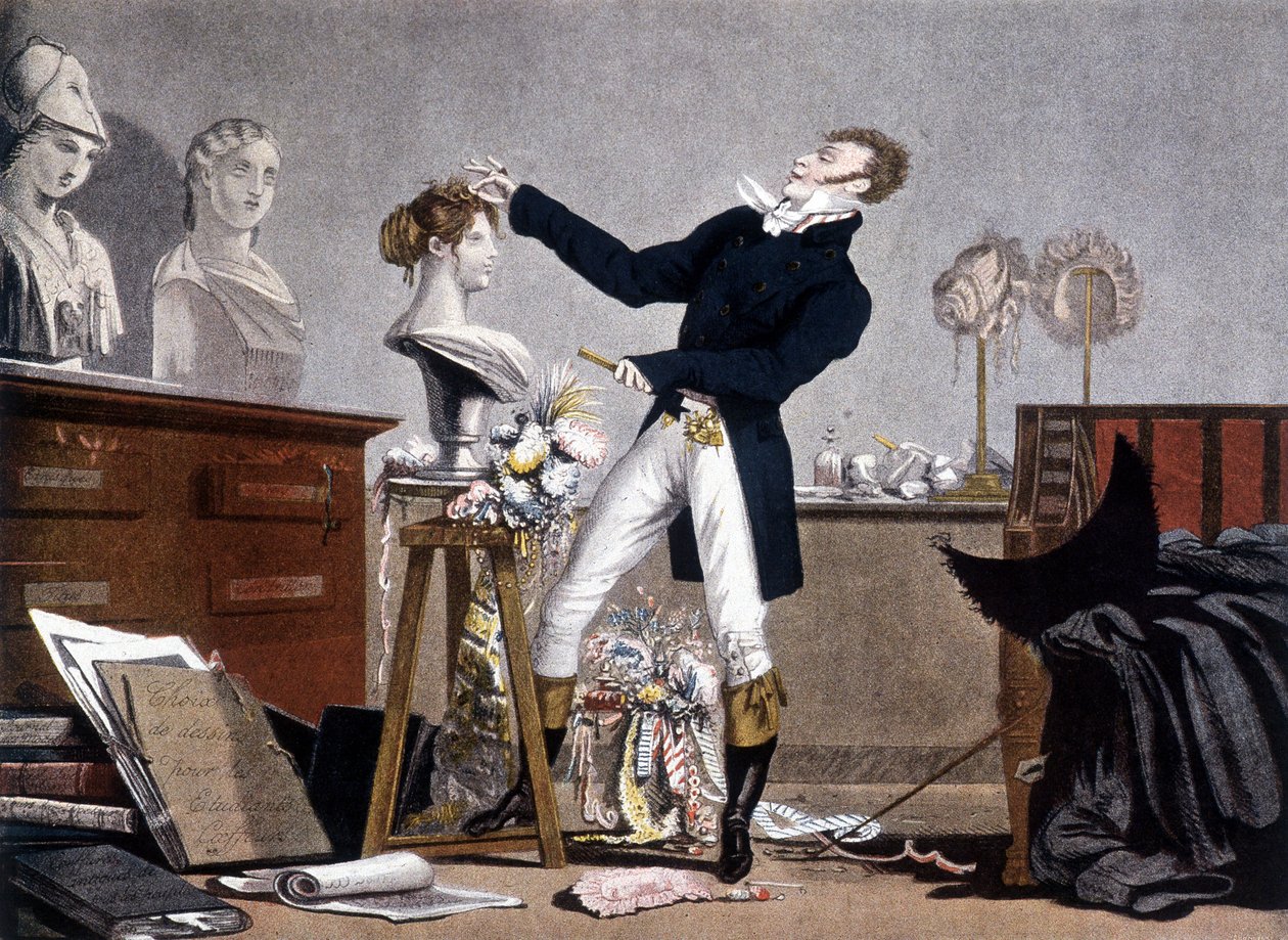 Kampaaja - litografia, deb. 1800-luvulla tekijältä Unknown artist