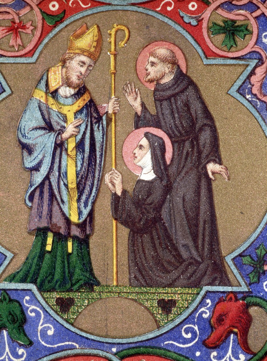 Pyhän Franciscus Assisilaisen elämä. 1900-luvun alku (kromi) tekijältä Unknown Artist
