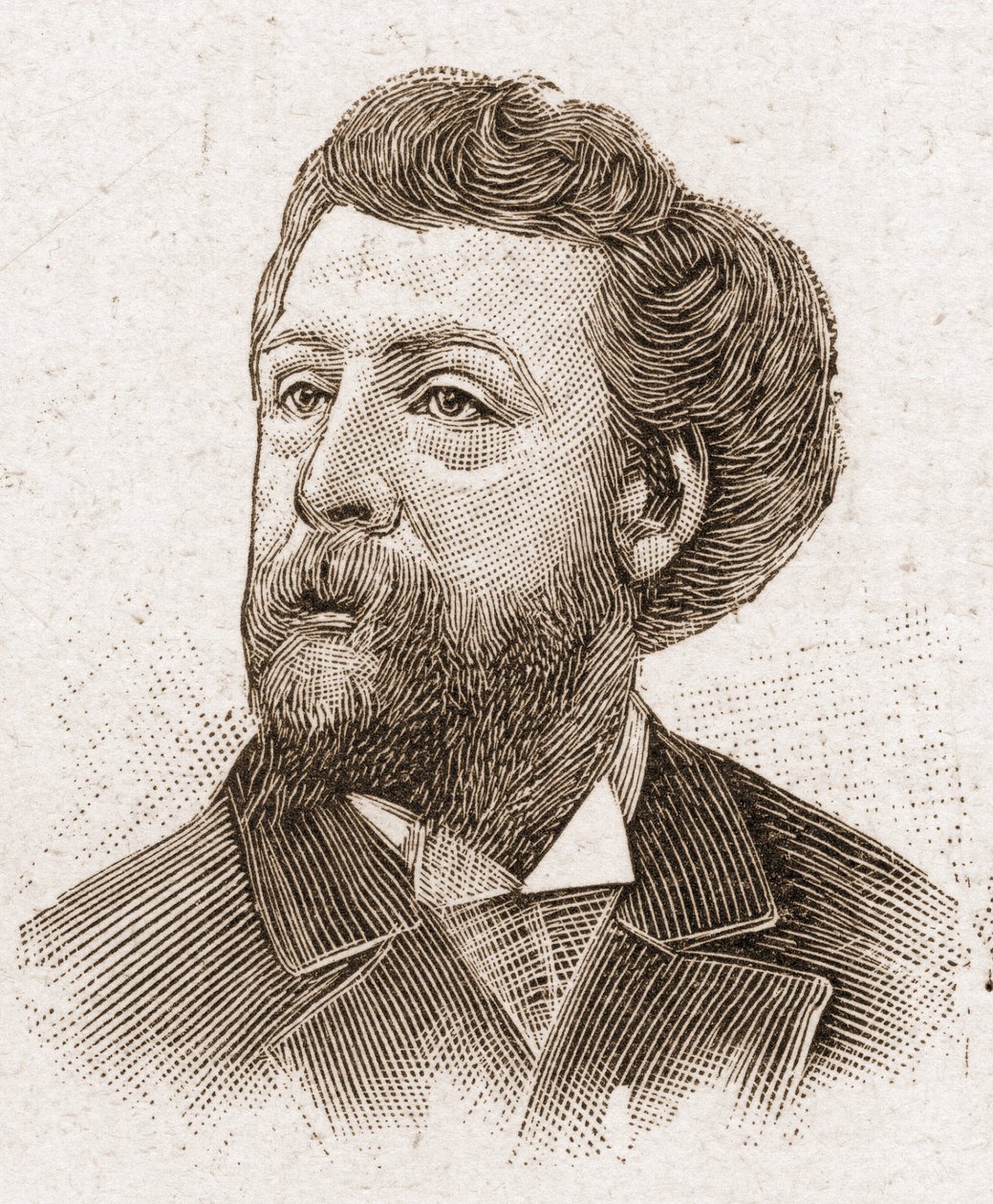 Academy Francaisen jäsenet vuonna 1895: muotokuva Edouard Pailleronista (1834-1899), ranskalaisesta runoilijasta ja näytelmäkirjailijasta. tekijältä Unknown artist