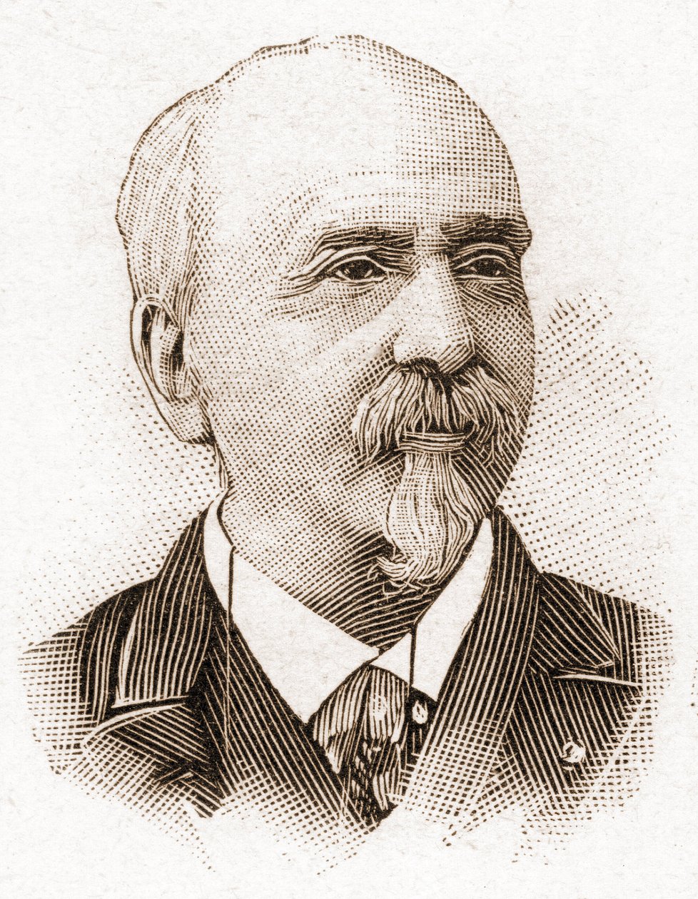 Academy Francaisen jäsenet vuonna 1895: muotokuva Victor Cherbuliezista (1829-1899), kirjailija, näytelmäkirjailija, esseisti, ranskalainen kirjallisuuskriitikko. tekijältä Unknown artist