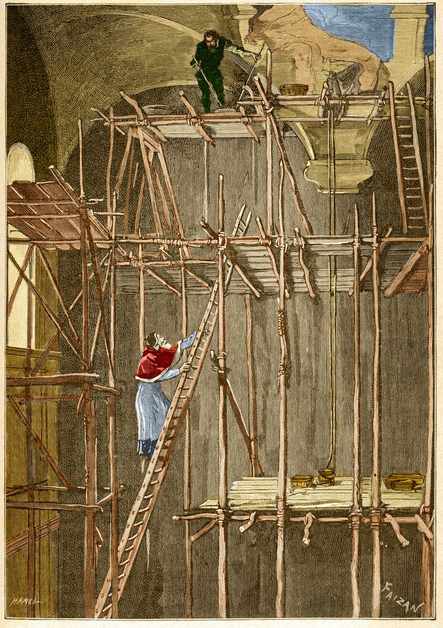 Taidemaalari Michelangelo Buonarroti nimeltä Michelangelo (Michelangelo tai Michelangelo tekijältä Unknown artist