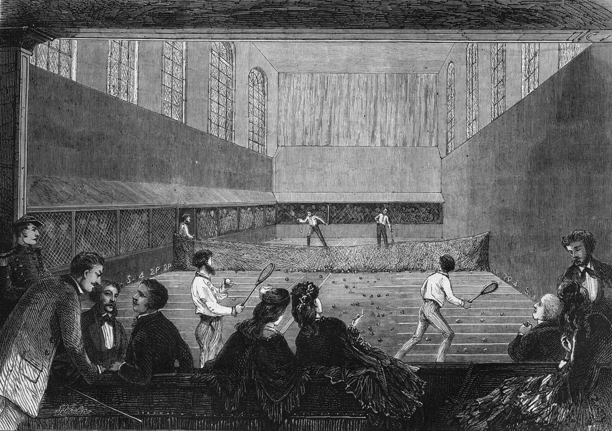 Palmupelihuone Tuileries-terassilla Pariisissa vuonna 1873. tekijältä Unknown artist