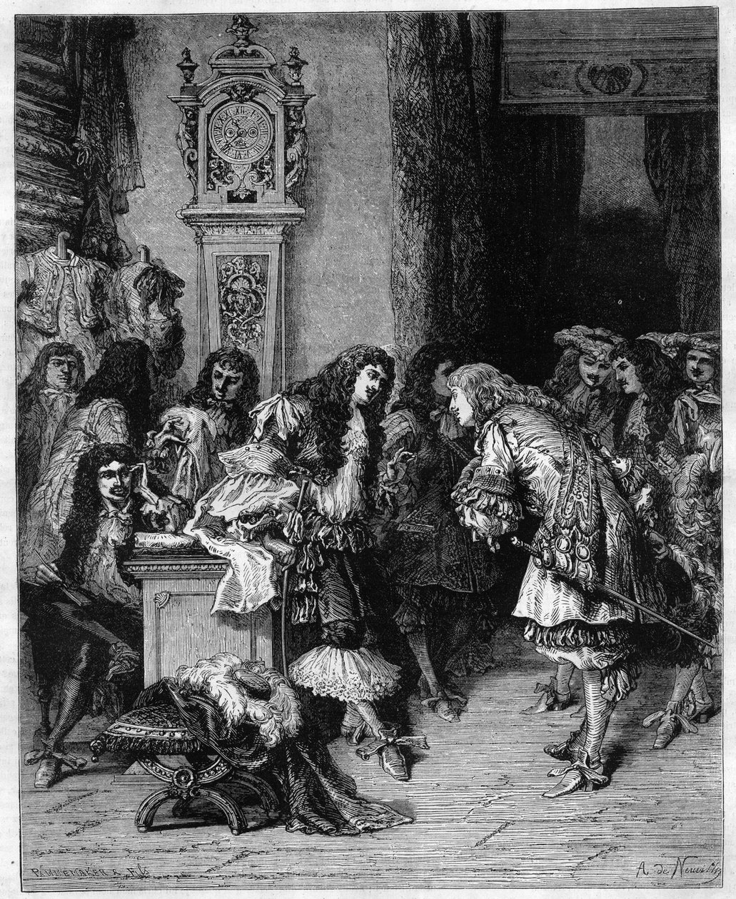 Näytelmäkirjailija Moliere (Jean Baptiste (Jean-Baptiste) Poquelin tekijältä Unknown artist