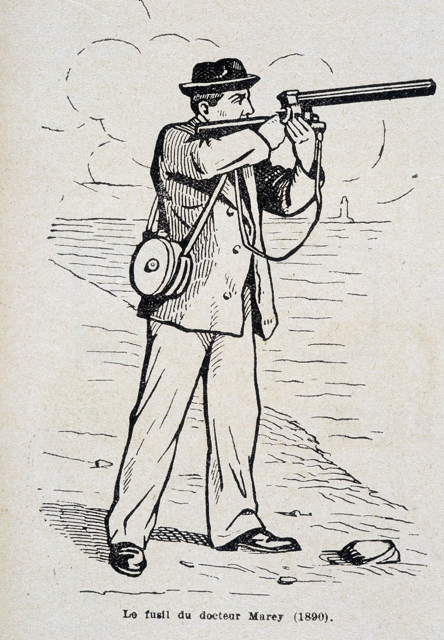 Tohtori Etienne Julesin (Etienne-Jules) Mareyn kivääri (1890) tekijältä Unknown artist