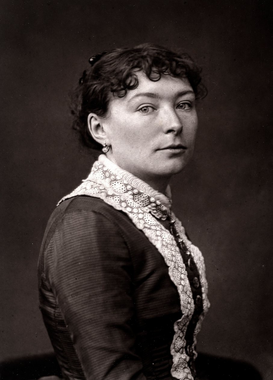 Naistaiteilija Virginie-Elodie Demont-Breton, joka esitettiin Pariisin salongissa vuonna 1883 tekijältä Unknown