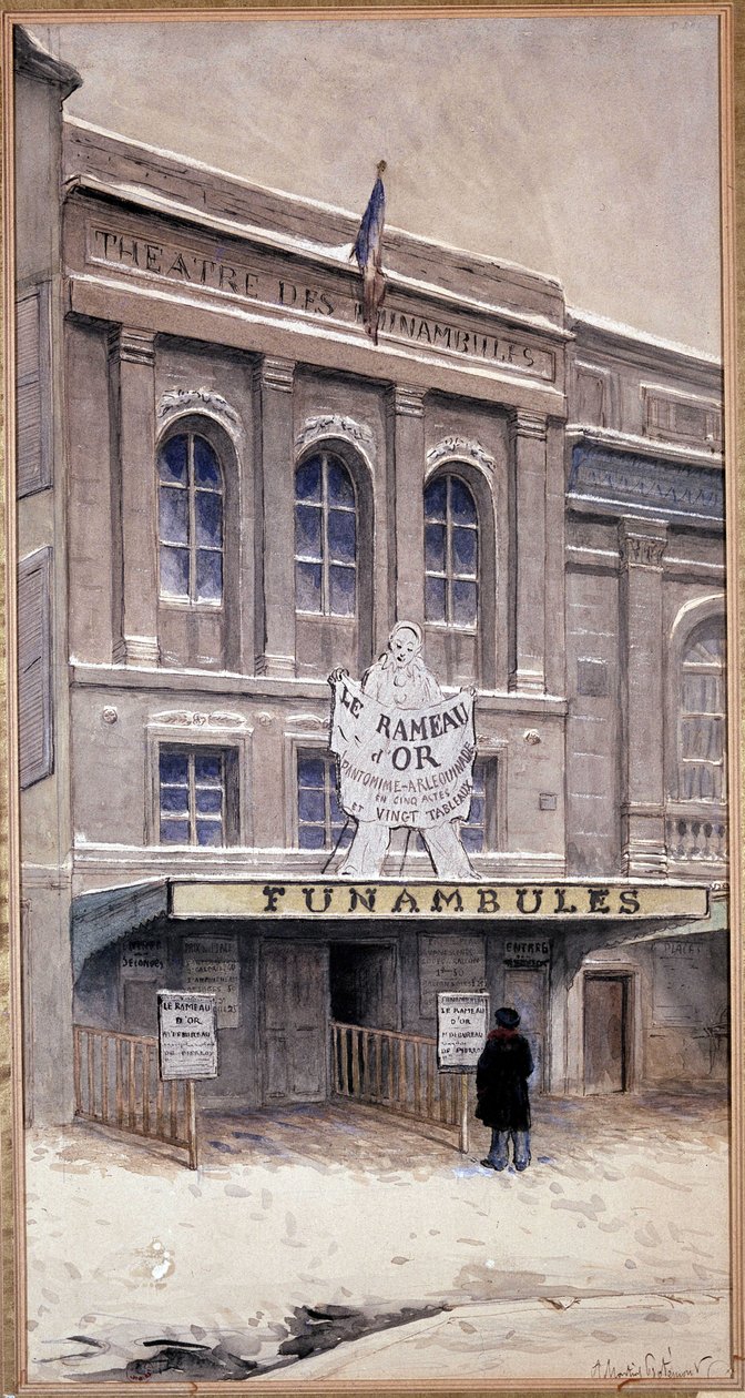 Funambules-teatteri, temppeli bd - 1800-luku tekijältä Unknown artist