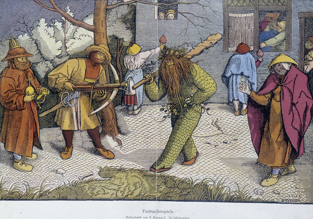 Teatteripelit: Carnival Day - dokumentin repro breughel-puusta tekijältä Unknown artist