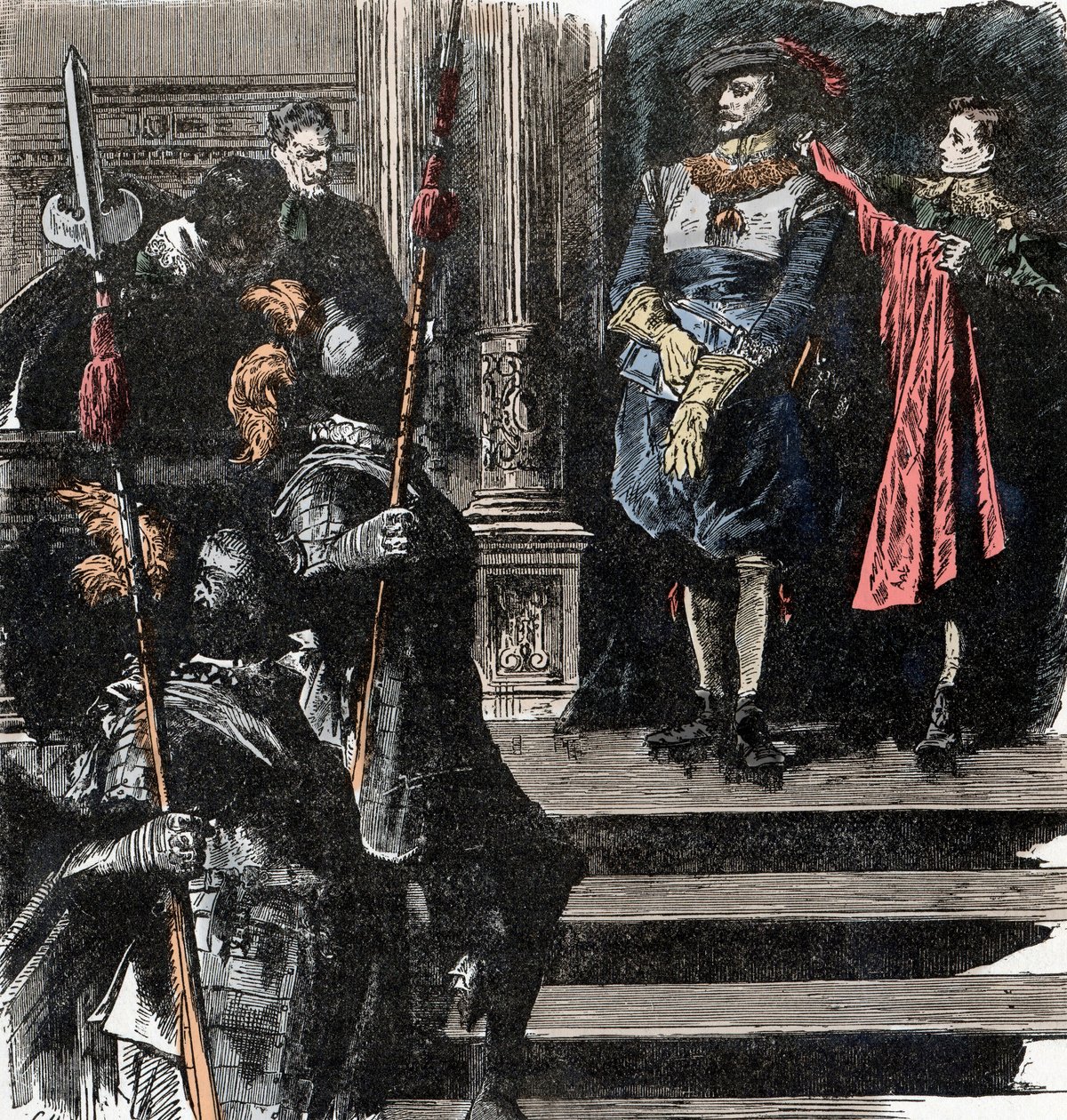 Kolmikymmenvuotinen sota: Friedlandin herttua vetäytyy armeijasta - Kolmikymmenvuotinen sota (1618-1648): Albrecht (Albert) von Wallenstein (Waldstein) (1583-1634) vetäytyy armeijan johtajan tehtävästä, 24. tammikuuta tekijältä Unknown artist