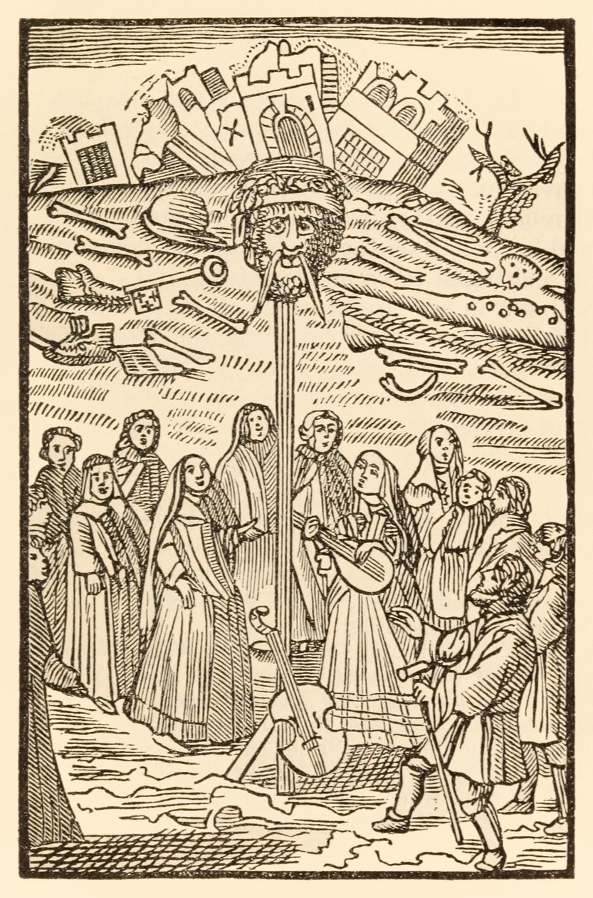 Tho Doubting Castle puretaan, ja jättiläinen epätoivo on menettänyt päänsä pyhiinvaeltajien edistymisestä tästä maailmasta, tulevaan, John Bunyan (1628-1688) Christiana ja Mercy play mu tekijältä Unknown