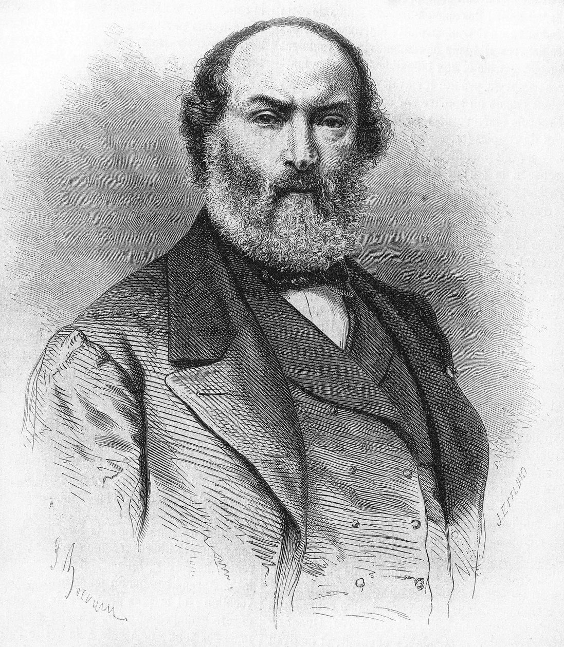 Théodore Rousseau (1812-1867), ranskalainen taidemaalari. tekijältä Unknown artist