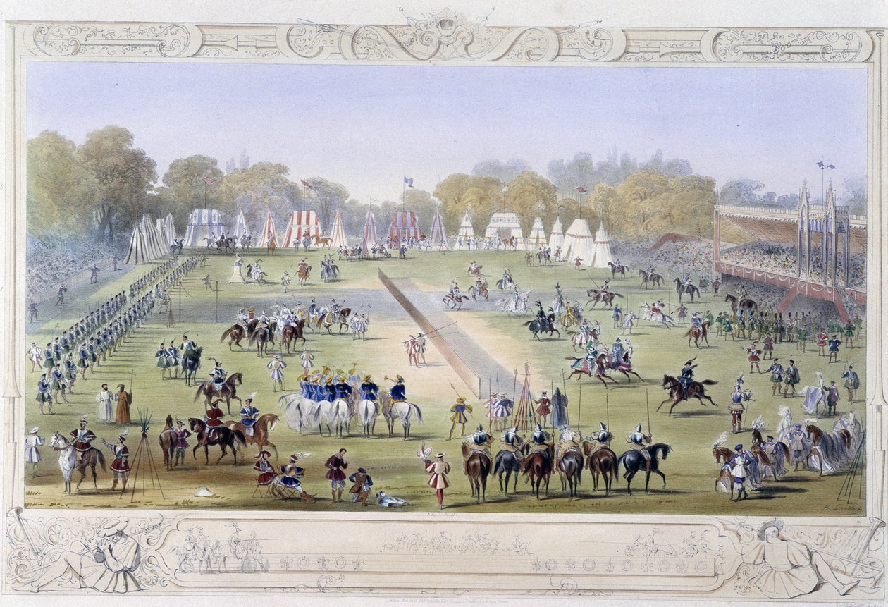 Turnauksen yleiskatsaus - kirjassa "" Knight of England", kirjoittanut J. Whatman, toim. T. M