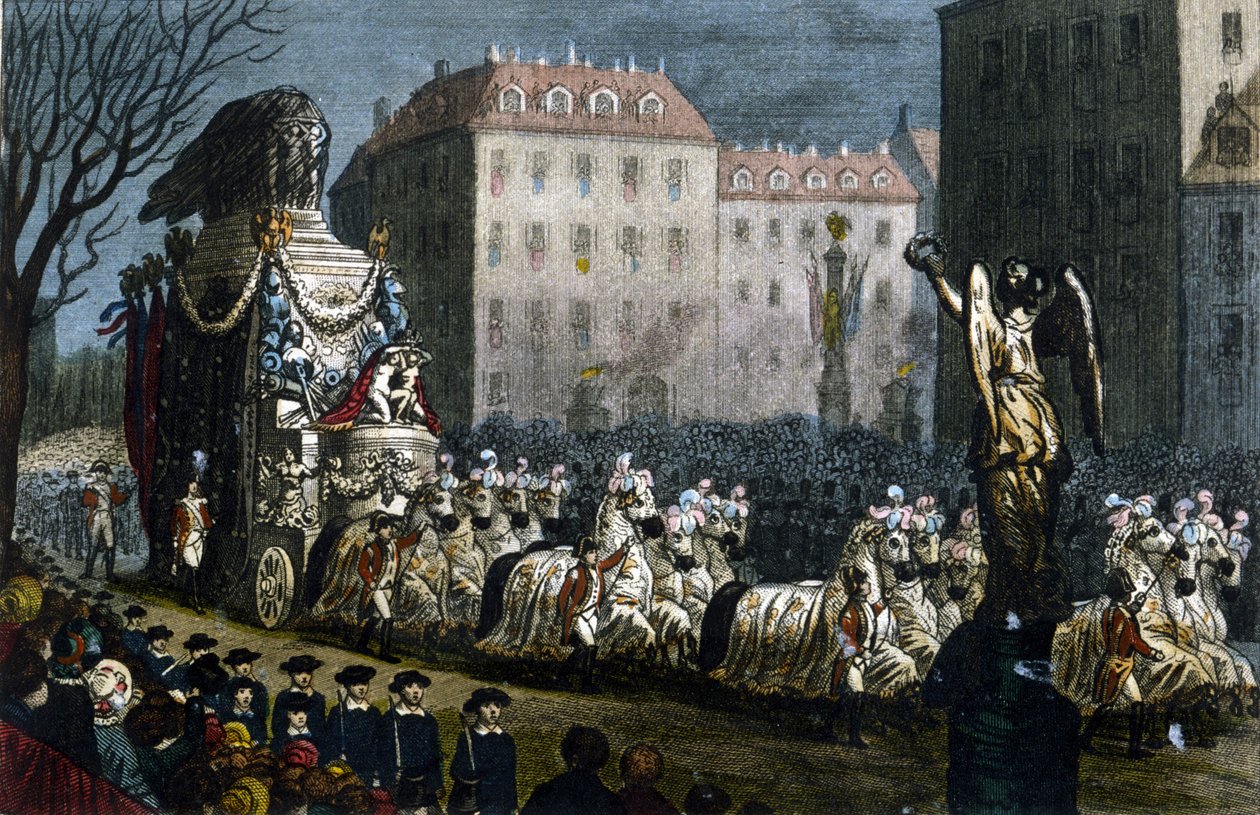 Napoleon I:n (1769-1821) tuhkan kuljetus Courbevoieen (Hauts-de-Seine), 15. joulukuuta tekijältä Unknown artist