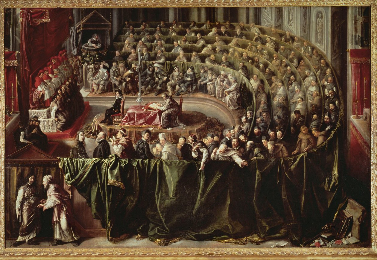 Galileo Galilein oikeudenkäynti inkvisitiossa tekijältä Unknown artist