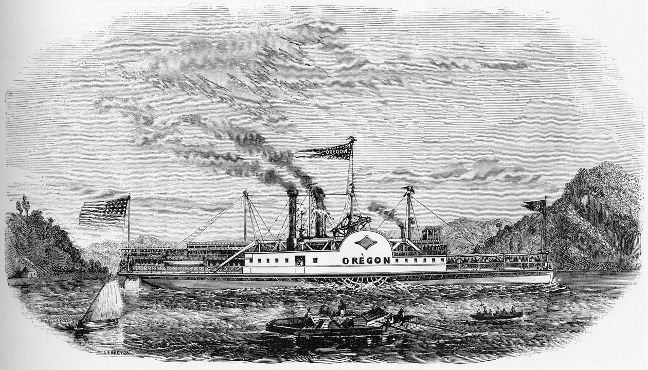 Yhdysvaltojen historia: Oregon (kaiverrus) tekijältä Unknown artist