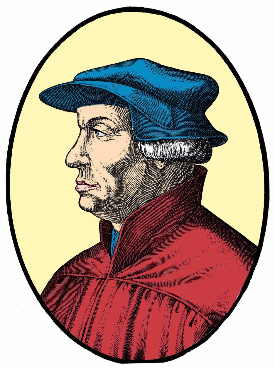 Ulrich tai Huldrych Zwingli (1484-1531), sveitsiläinen uskonnollinen uudistaja. tekijältä Unknown artist