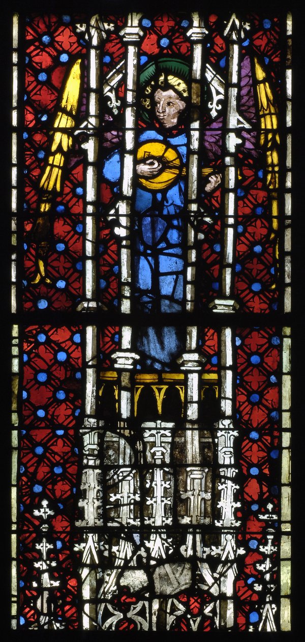 Nimetön lasimaalaus noin 1400-1415 Notre-Dame Musees de Strasbourg Alsace tekijältä Unknown artist