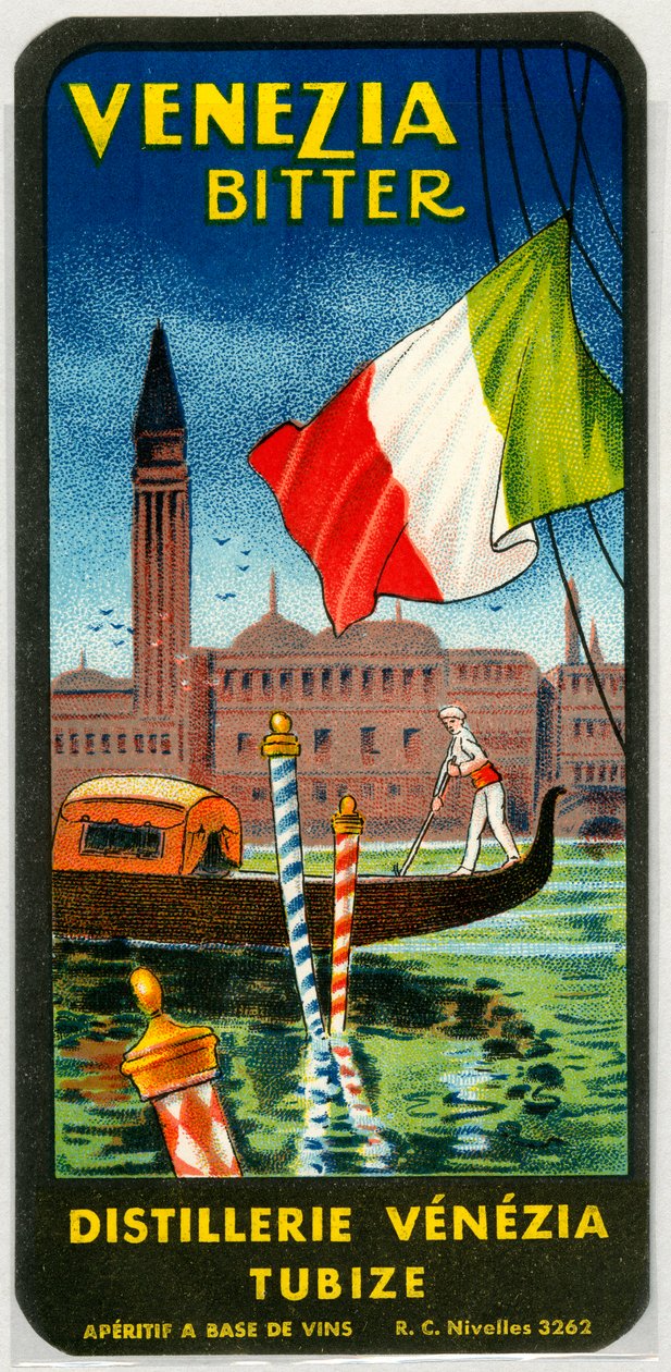 Venezia katkeran alkoholin mainos (kromolitografia 1800-luvun lopulla) tekijältä Unknown artist