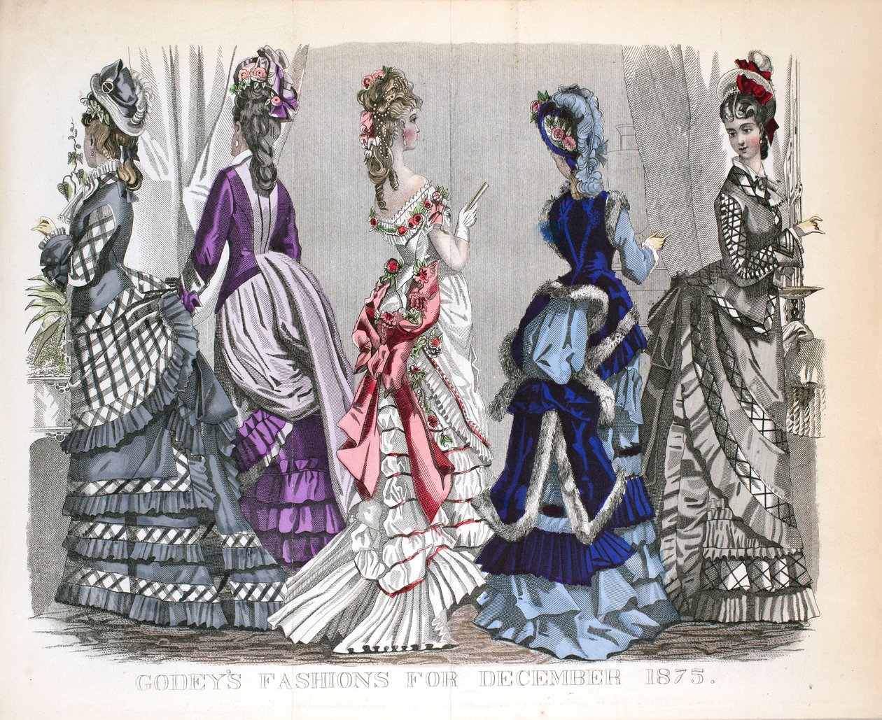 Victorian Women in Winter Fashions tekijältä Unknown artist