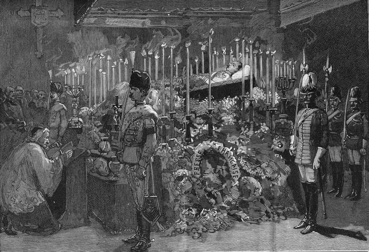 Wien 1889: Habsburgin arkkiherttua Rudolfin (1858 - 1889) palava kappeli tekijältä Unknown artist