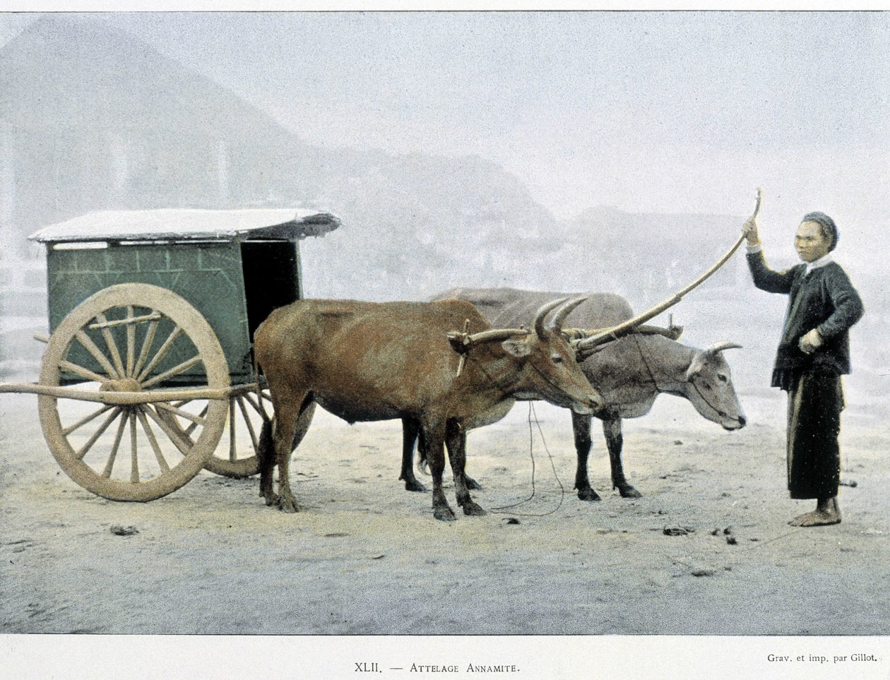 Vietnamilainen Hitch, "" Around the World", 1800-luvun loppu. tekijältä Unknown artist