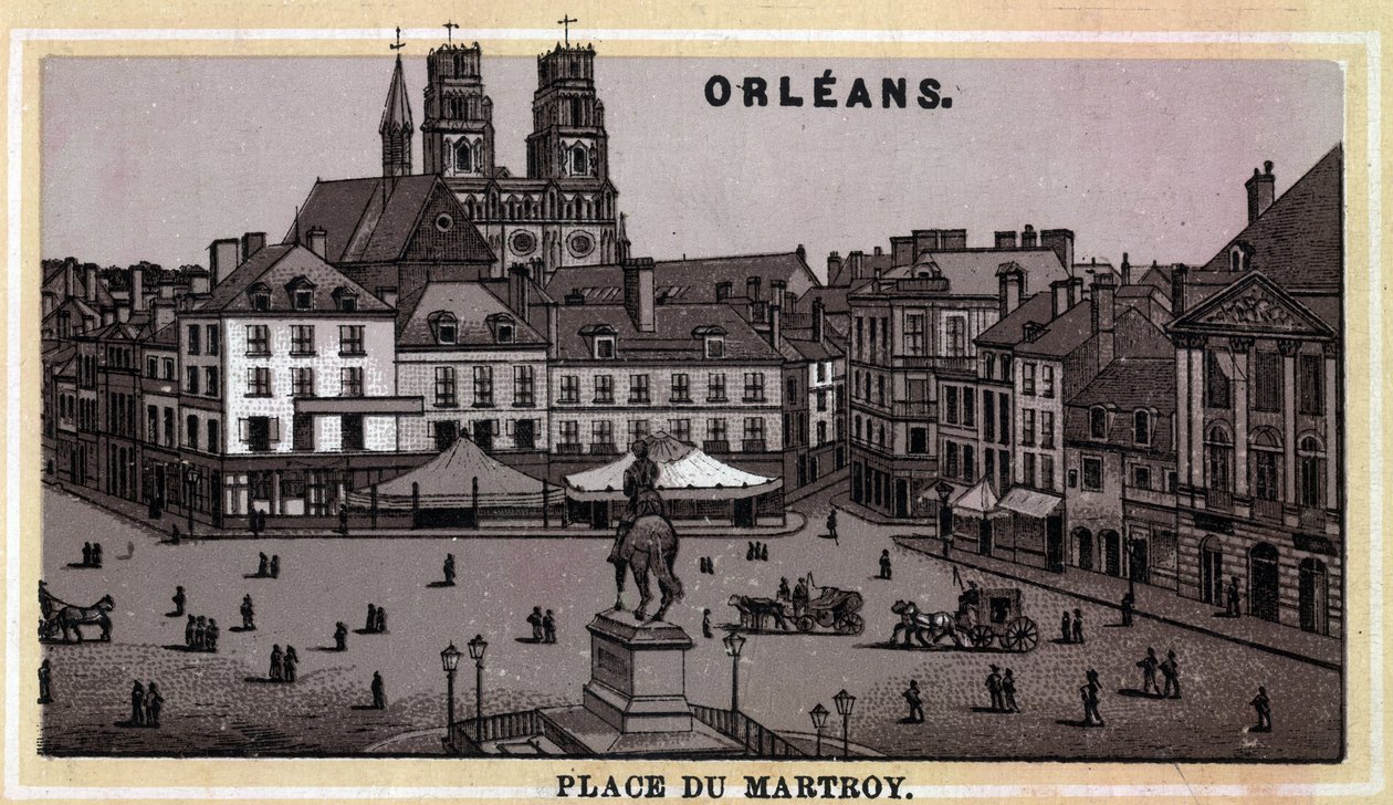 Näkymä Place du Martroylle Orleansissa, Loiret