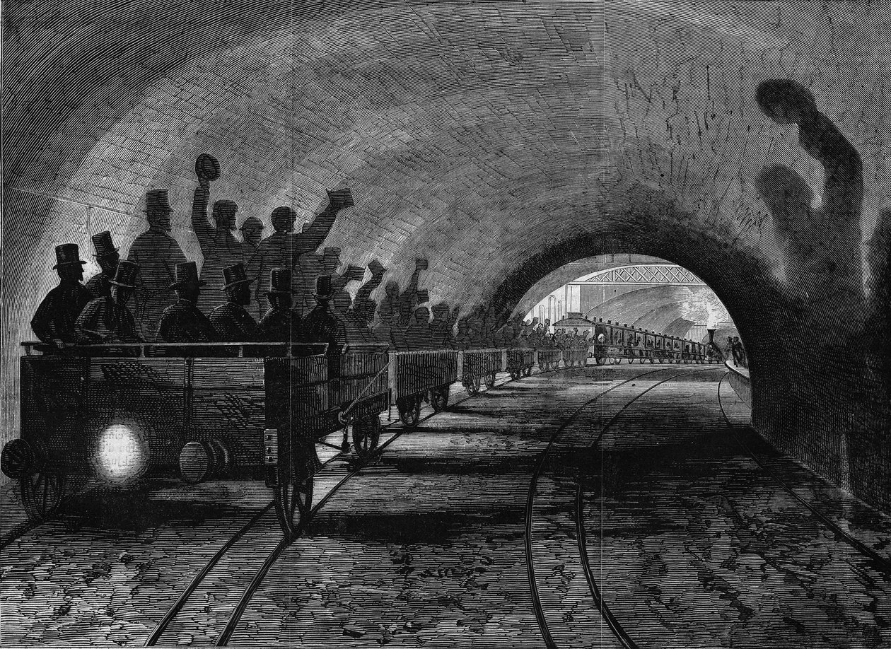 Näkymä Lontoon Metropolitanille. Kaiverrus tekijältä Unknown artist