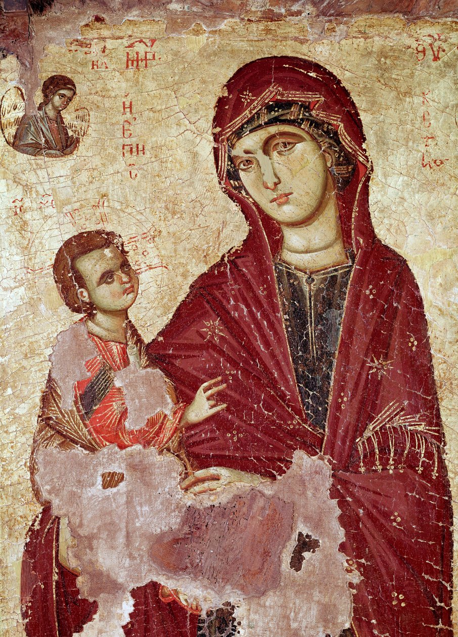 Neitsyt ja lapsi (kuvake tekijältä Unknown artist