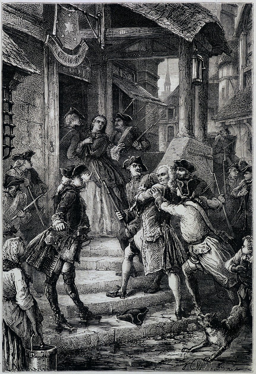 Voltaire (1694 - 1778) pidätettiin Frankfurtissa vuonna 1753 suuren Frederick II:n käskystä - M. Guizot