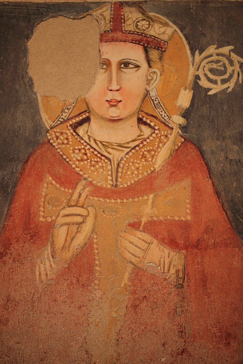 Seinäfresko San Zeno Maggioressa. Verona tekijältä Unknown artist