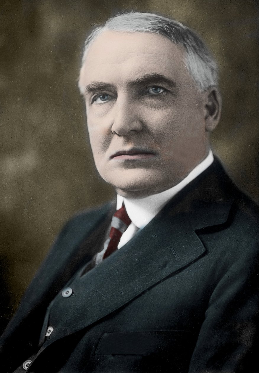 Warren Gamaliel Harding (1865-1923), Yhdysvaltain 29. presidentti. tekijältä Unknown Artist
