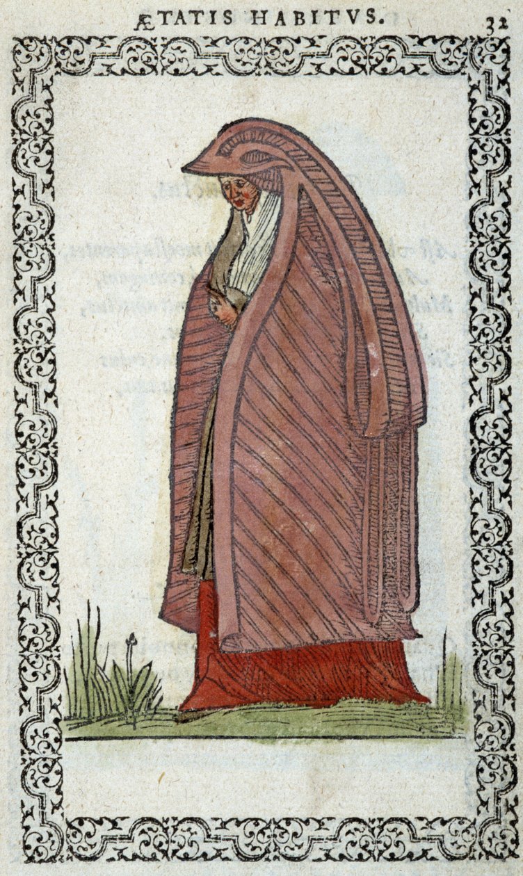 Baionnen nainen (Bayonne?) - Jean Sulperiuksen teoksessa "Habits et éffigies" tekijältä Unknown artist