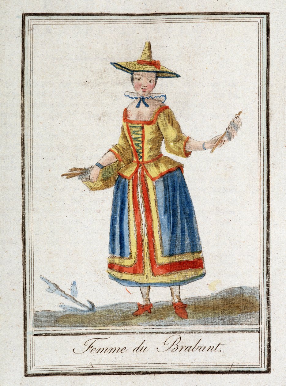 Nainen Brabantista (Belgia). tekijältä Unknown artist
