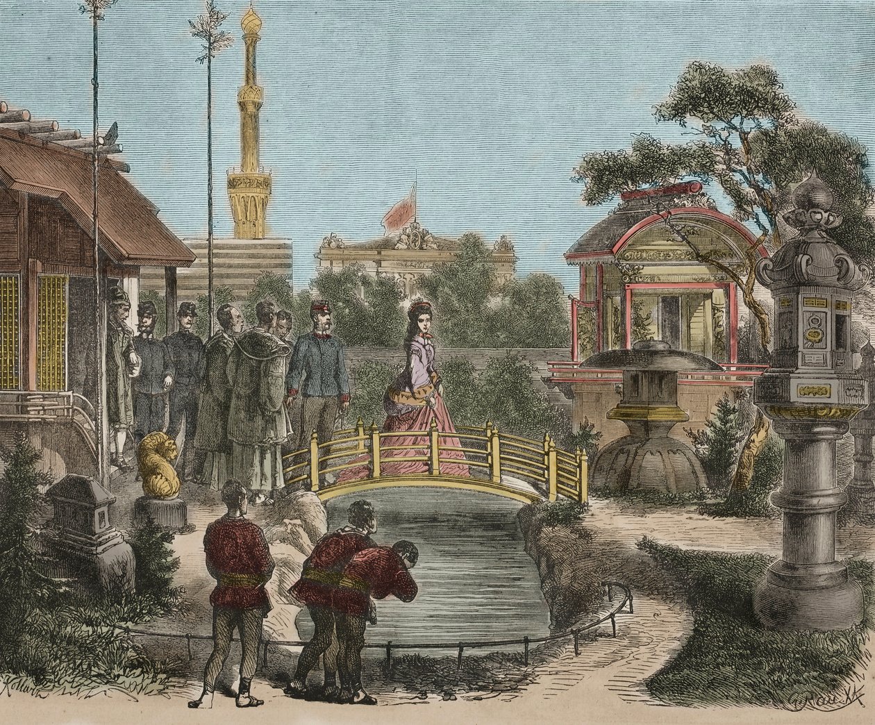 Maailmannäyttely 1873 Wien Itävallassa - Wienin yleisnäyttely - Franz Joseph I Itävalta ( tekijältä Unknown artist