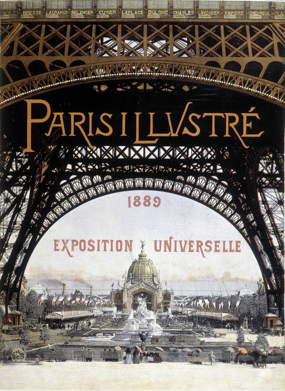 Maailmannäyttely Pariisissa vuonna 1889 "" Pariisin kuvitetussa "". tekijältä Unknown artist