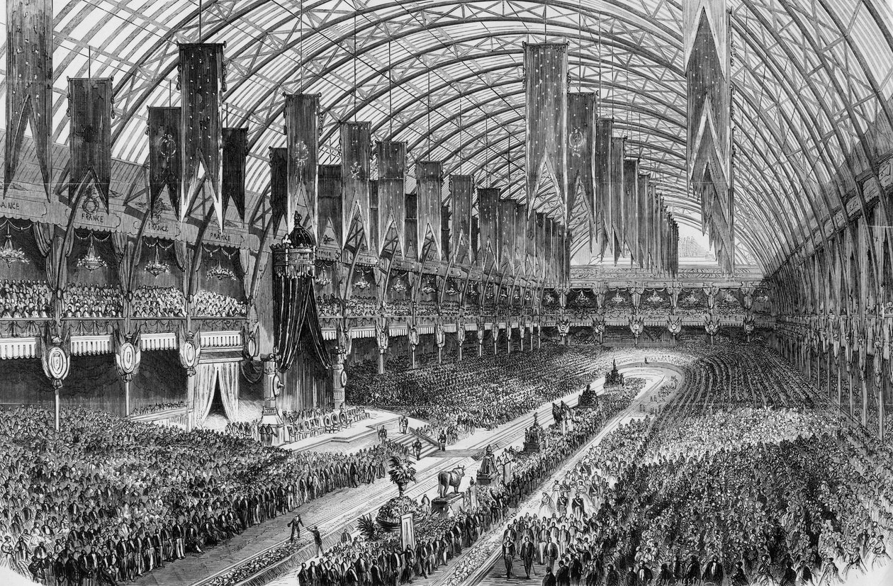Feira mundial em Paris em 1867: cerimônia de entrega de prêmios em 1º de julho finlandês tekijältä Unknown artist