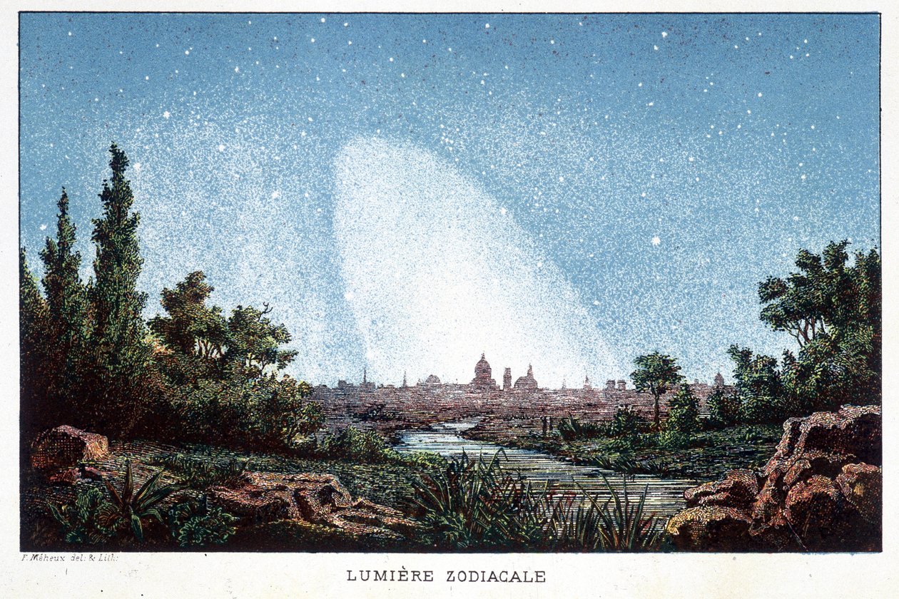 Zodiacal Light - J. Rambossonin "" History of Astres" -kirjassa tekijältä Unknown artist
