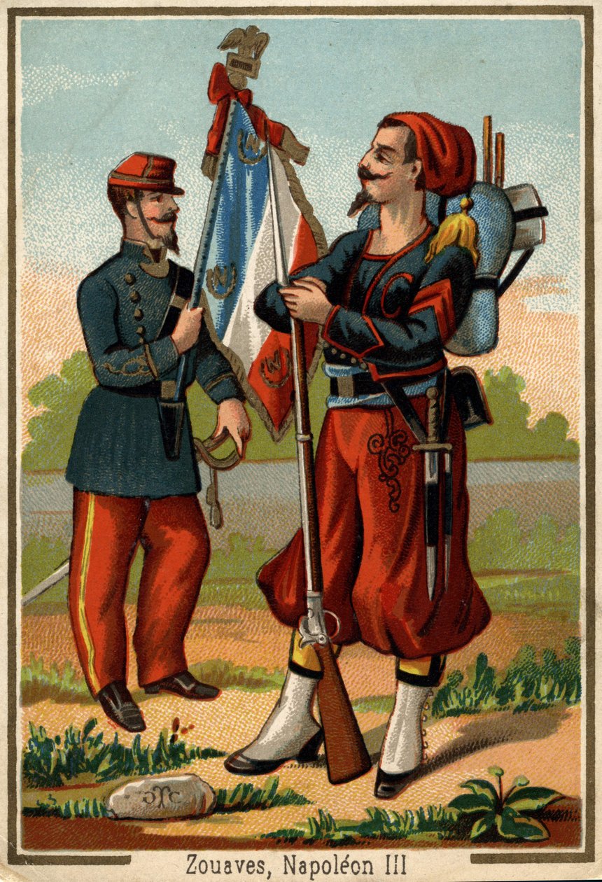 Zouave-asu Napoleon III:n aikaan tekijältä Unknown artist