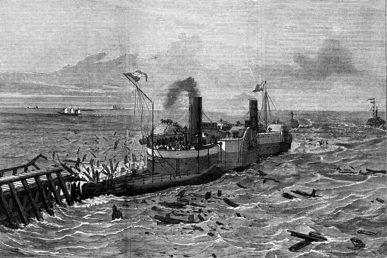 Henry Bessemerin (1813-1898) merisairautta vastaan suunnittelema vene. tekijältä Unknown artist