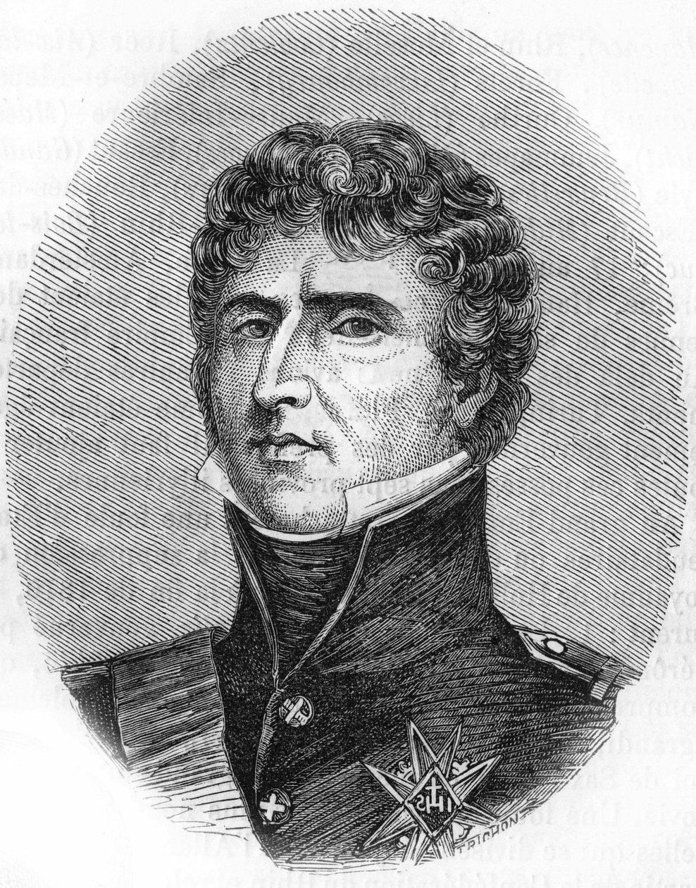 muotokuva Charles John - baptisti Bernadotte (1763-1844), Ranskan marsalkka, Ruotsin ja Norjan kuningas Kaarle XIV. tekijältä Unknown artist