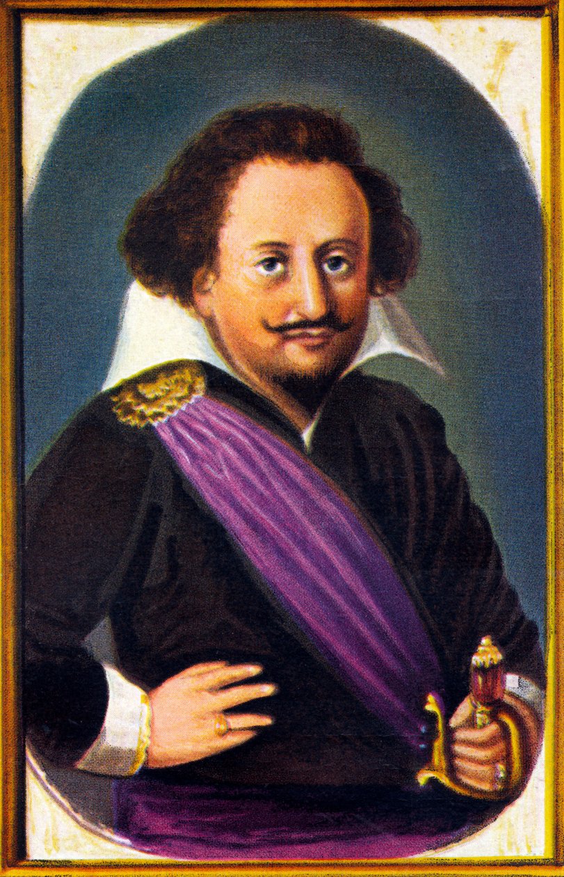 Carl Gustaf Wrangelin muotokuva (kromitolitografia) tekijältä Unknown artist