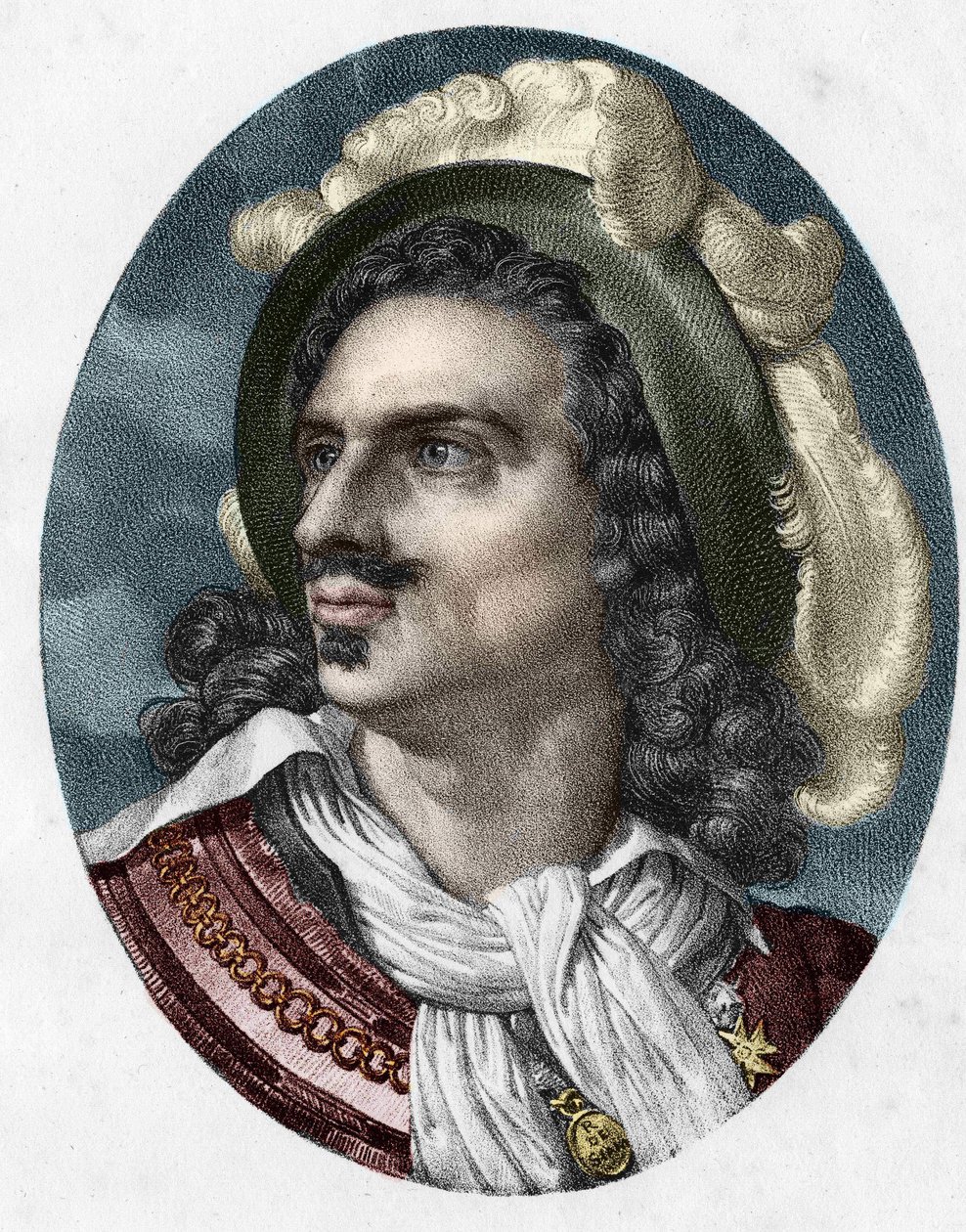 muotokuva Claude Forbinista, ritarista, sitten Forbinin kreivistä, joka tunnetaan myös nimellä Forbin - Gardanne. Ranskan siiven johtaja (1656-1733). tekijältä Unknown artist