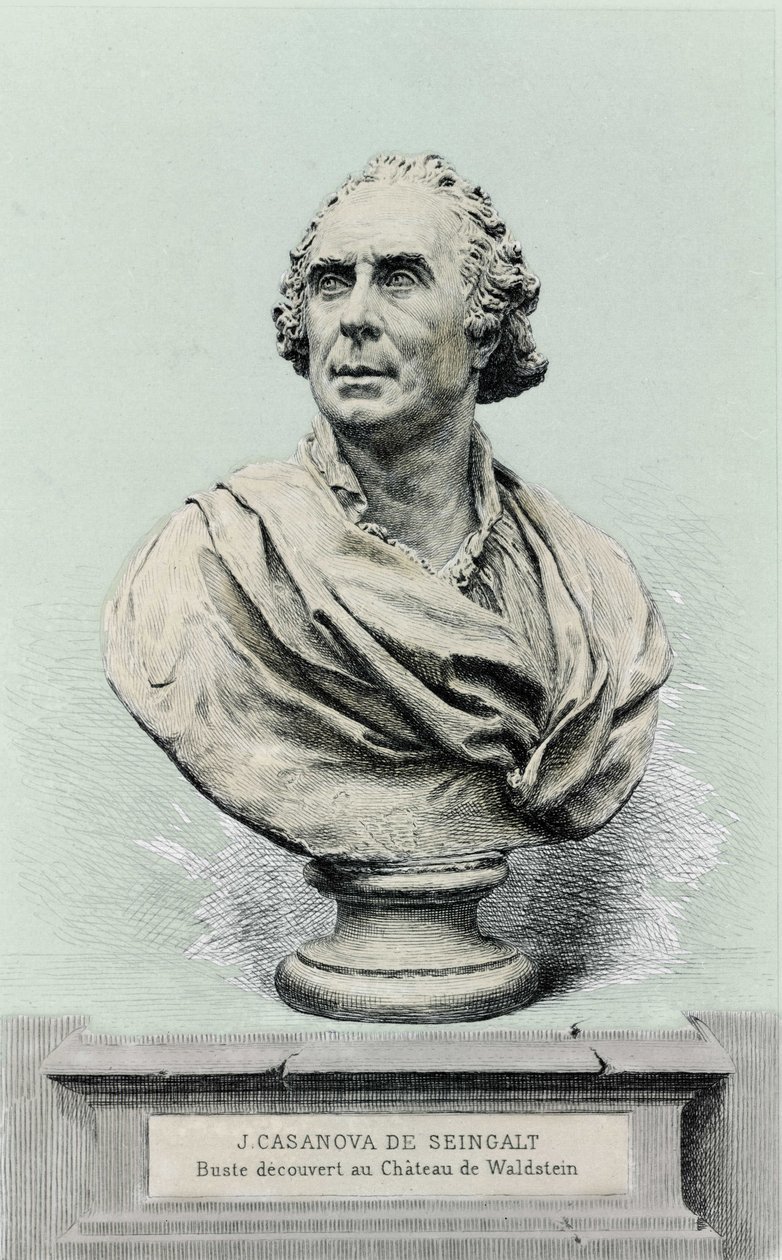 muotokuva Giovanni Giacomo Casanovasta (1725-1798), italialainen seikkailija ja kirjailija. tekijältä Unknown artist
