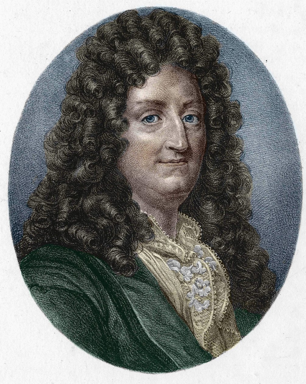 muotokuva Jean Racinesta (1639-1699), ranskalaisesta traagisesta runoilijasta. tekijältä Unknown artist
