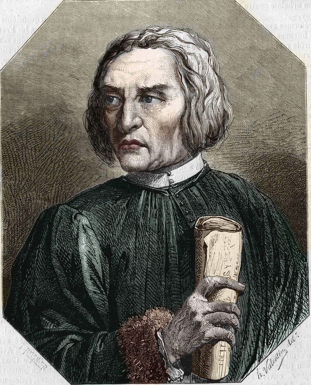 Jean de Gersonin muotokuva. Ranskalainen teologi (1363-1429). tekijältä Unknown artist