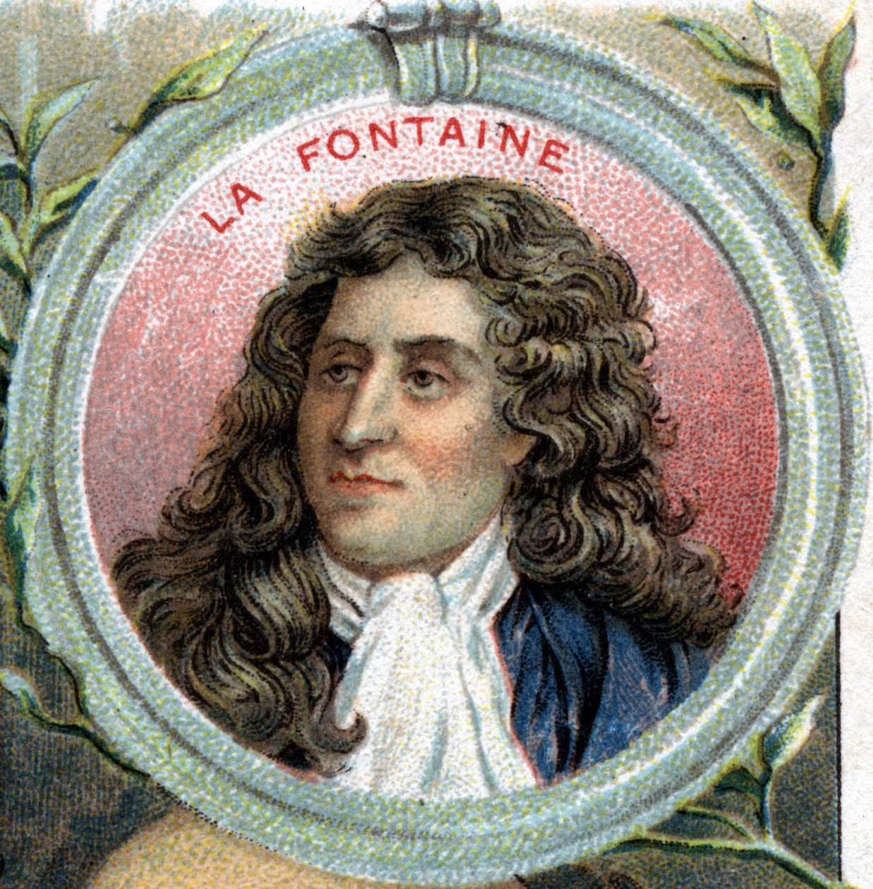 Jean de La Fontainen muotokuva. Ranskalainen kirjailija (1621 1695). tekijältä Unknown artist
